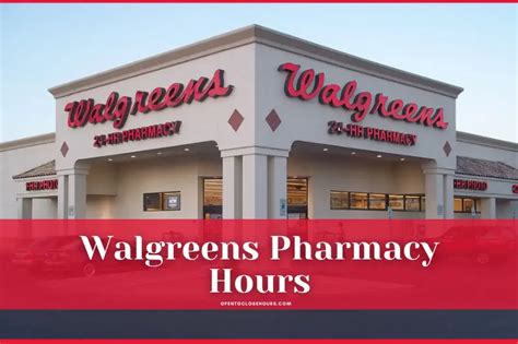 A few are open from 9:00 AM to 5:00 pm, while others operate from 8:00 am to 10:00 pm. . Walgreens closing hours
